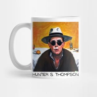 Hunter S. Thompson Portrait Painting Mug